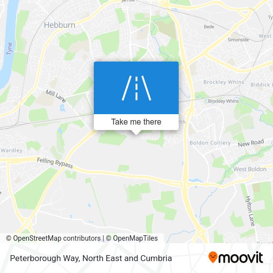 Peterborough Way map