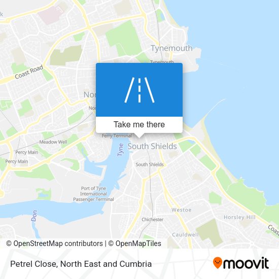 Petrel Close map