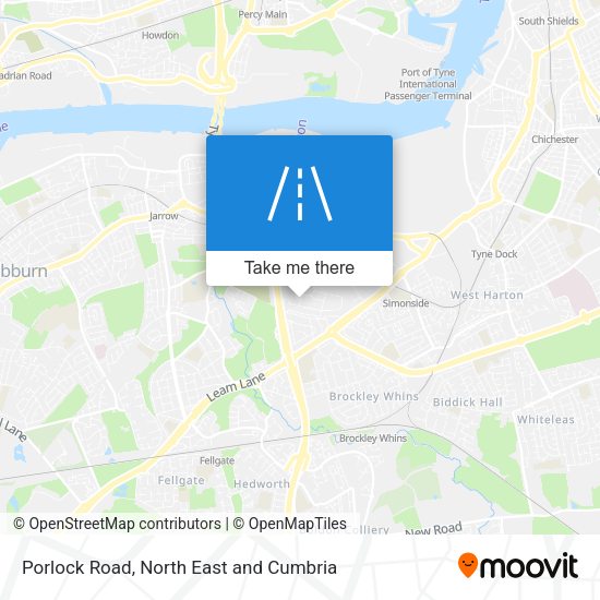 Porlock Road map