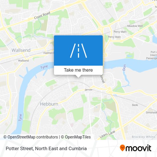 Potter Street map