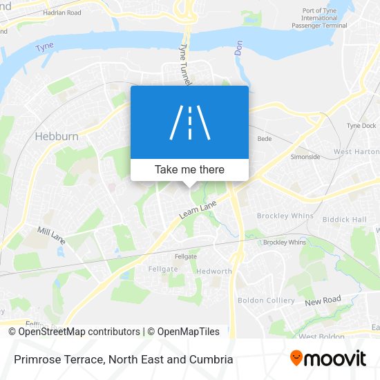 Primrose Terrace map