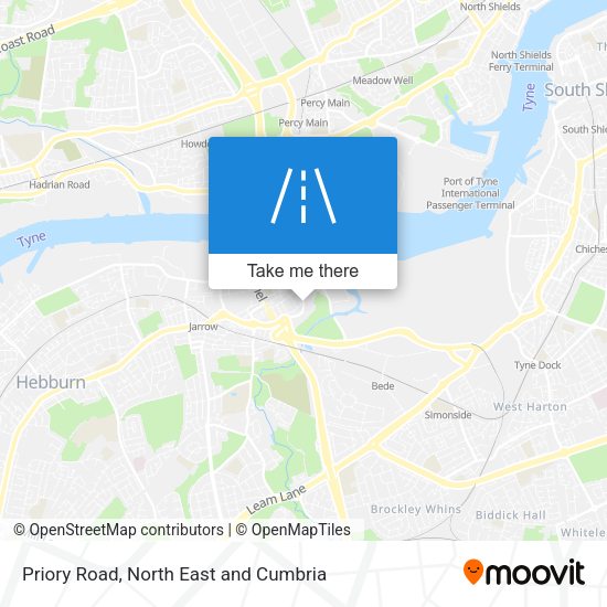 Priory Road map