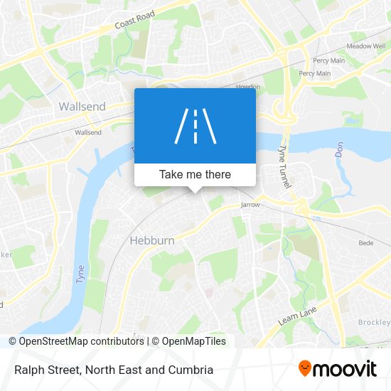 Ralph Street map