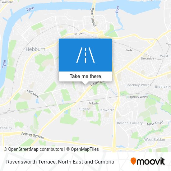 Ravensworth Terrace map