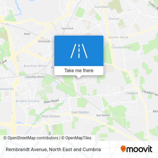 Rembrandt Avenue map