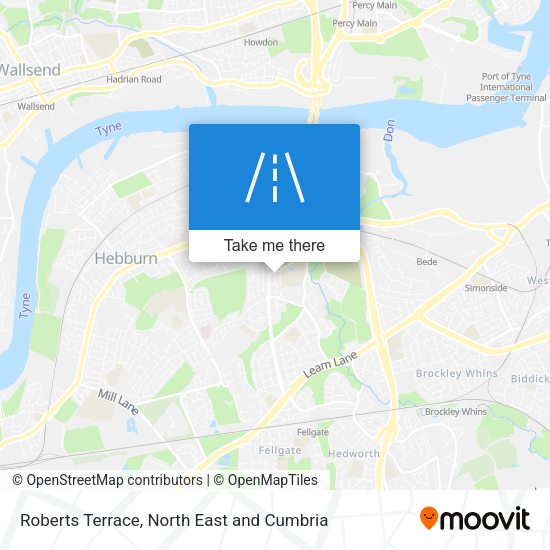 Roberts Terrace map