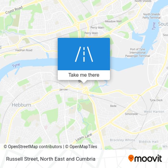 Russell Street map