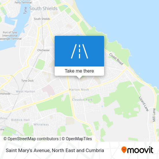 Saint Mary's Avenue map