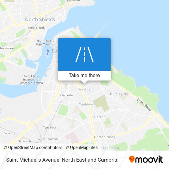 Saint Michael's Avenue map