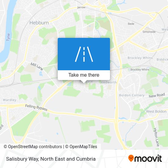Salisbury Way map