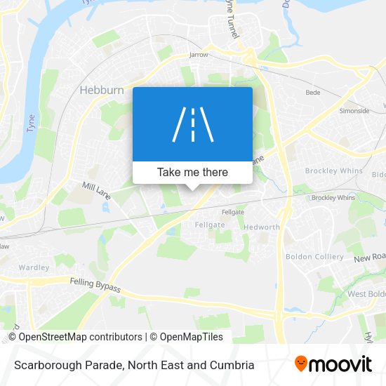 Scarborough Parade map