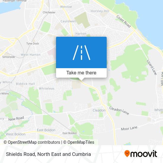 Shields Road map