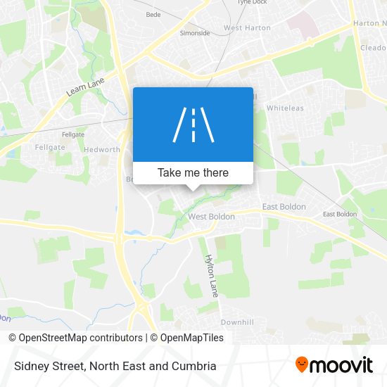 Sidney Street map