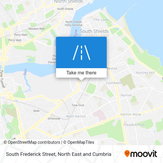South Frederick Street map
