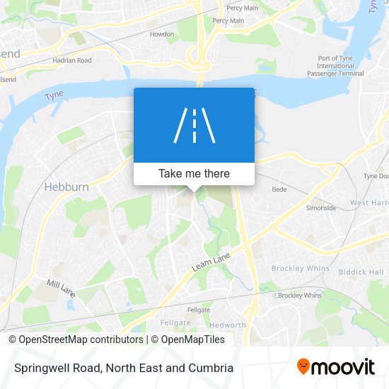 Springwell Road map