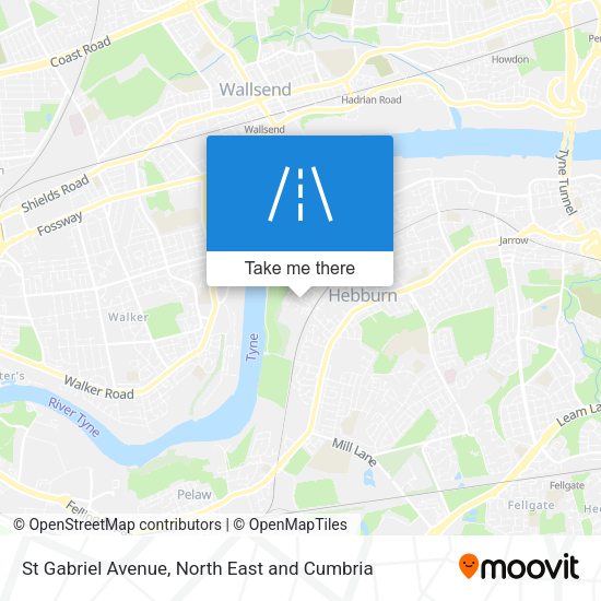 St Gabriel Avenue map