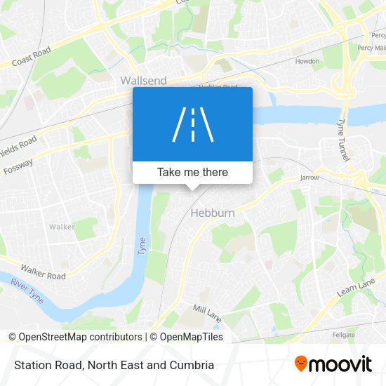 Station Road map