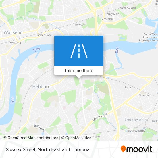 Sussex Street map
