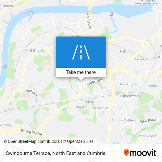 Swinbourne Terrace map