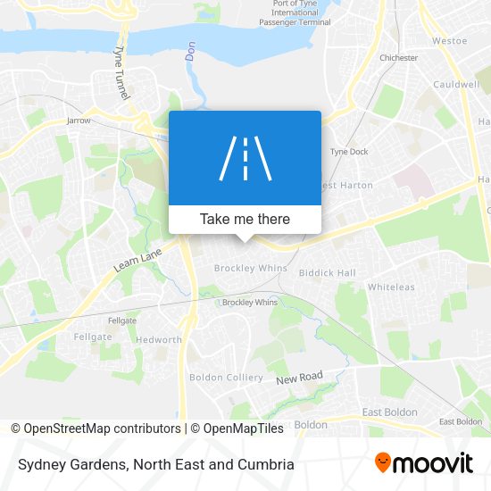Sydney Gardens map