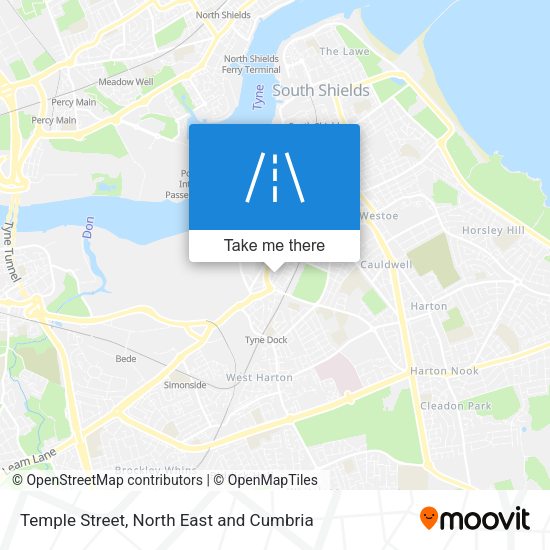 Temple Street map