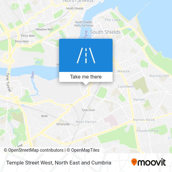 Temple Street West map