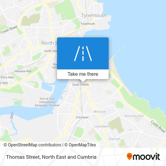 Thomas Street map