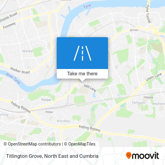 Titlington Grove map