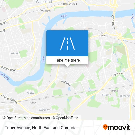 Toner Avenue map