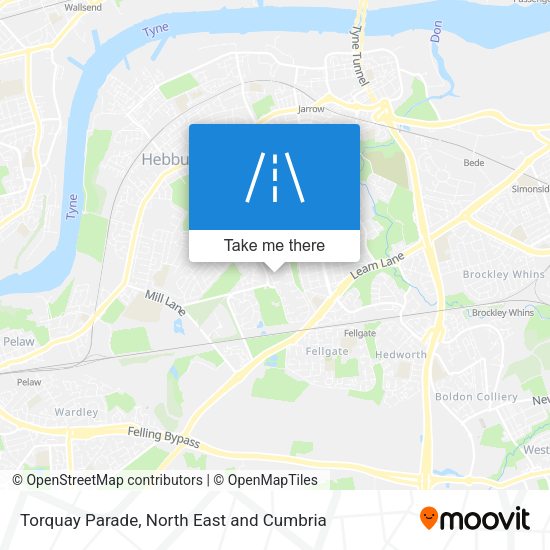 Torquay Parade map
