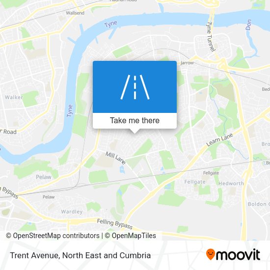 Trent Avenue map