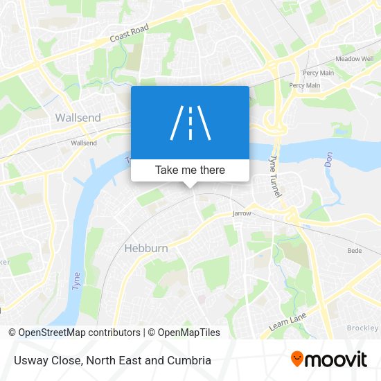 Usway Close map