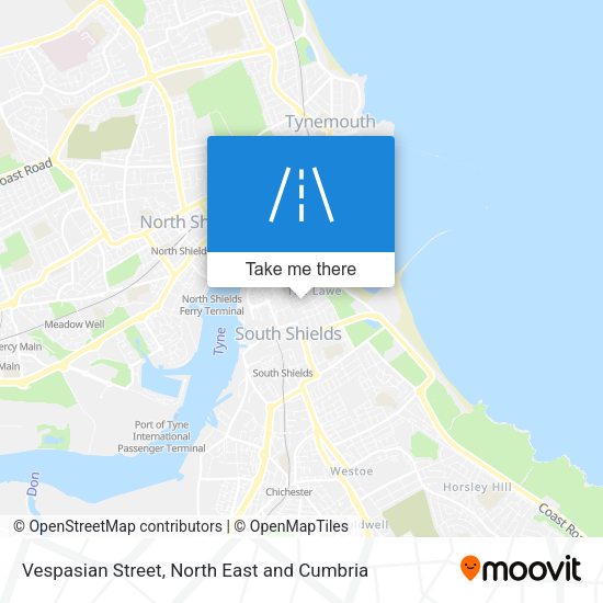 Vespasian Street map