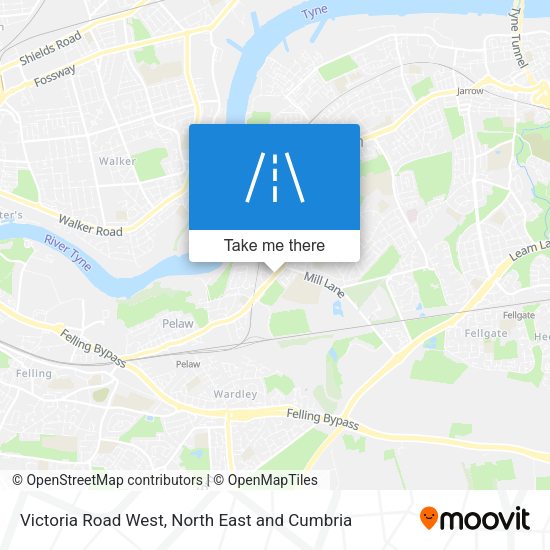 Victoria Road West map