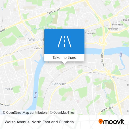 Walsh Avenue map