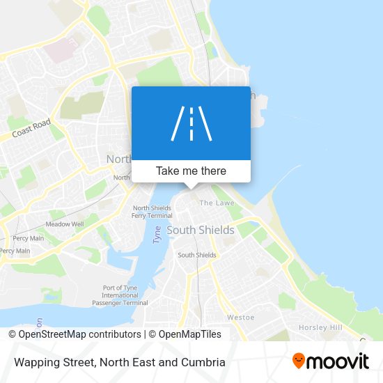 Wapping Street map