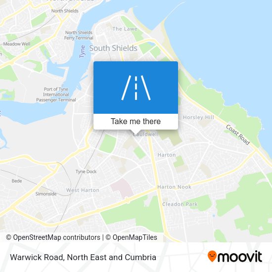 Warwick Road map