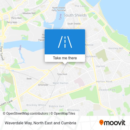 Waverdale Way map
