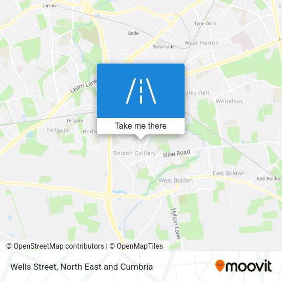 Wells Street map