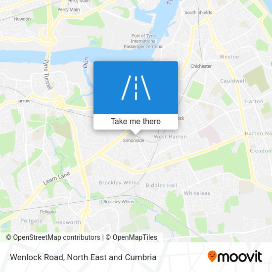 Wenlock Road map