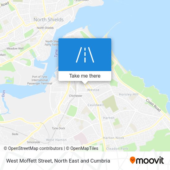 West Moffett Street map