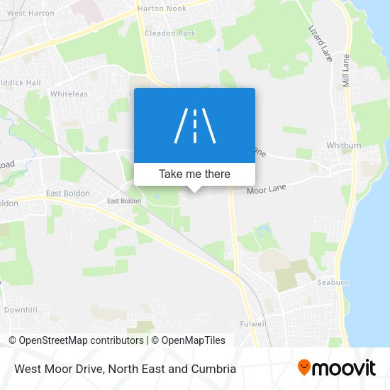 West Moor Drive map