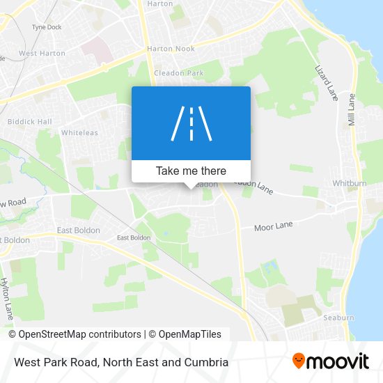 West Park Road map