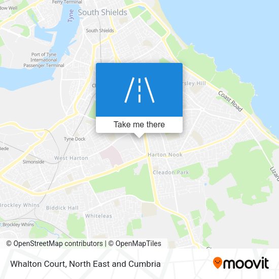 Whalton Court map