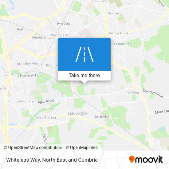 Whiteleas Way map