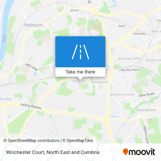 Winchester Court map