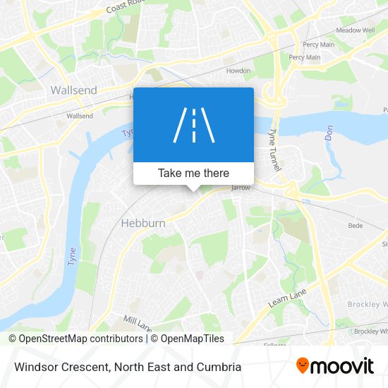 Windsor Crescent map