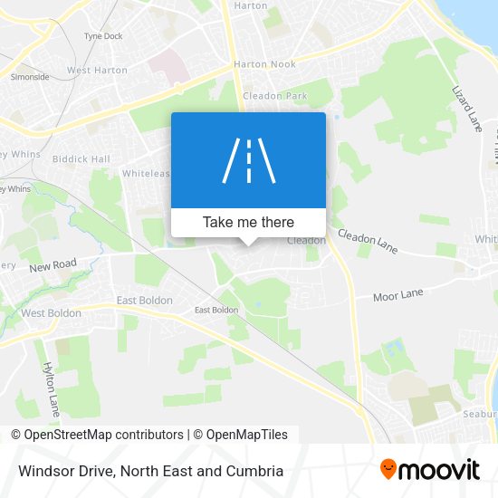 Windsor Drive map