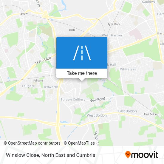 Winslow Close map