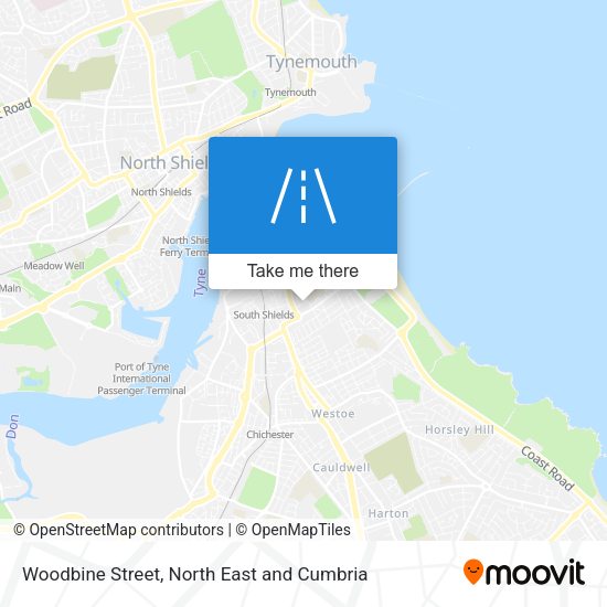 Woodbine Street map